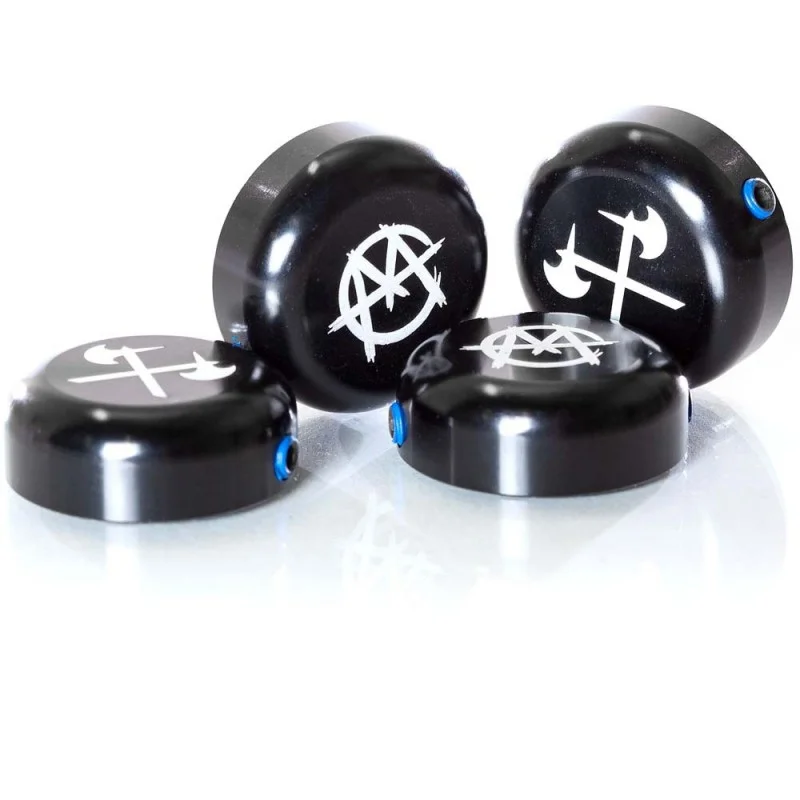 Embouts De Guidon DEMOLITION MARKIT Aluminium Noirs 2 Embouts De Guidon DEMOLITION MARKIT Aluminium Noirs – Image 2