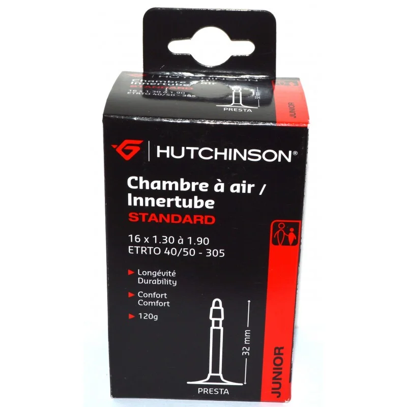 CHAMBRE A AIR Hutchinson 16"x1.30-1.90" SV 32 Mm 1 CHAMBRE A AIR Hutchinson 16"x1.30-1.90" SV 32 Mm