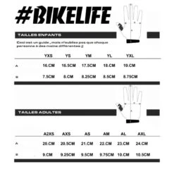 Gants BIKELIFE 'Trick List' Kids Noirs -France Vélo Soldes 2024 gants bikelife tricklist kids noirs 2