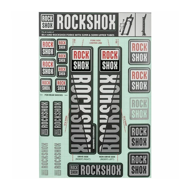 Kit De Stickers Fourche ROCKSHOCK 1 Kit De Stickers Fourche ROCKSHOCK