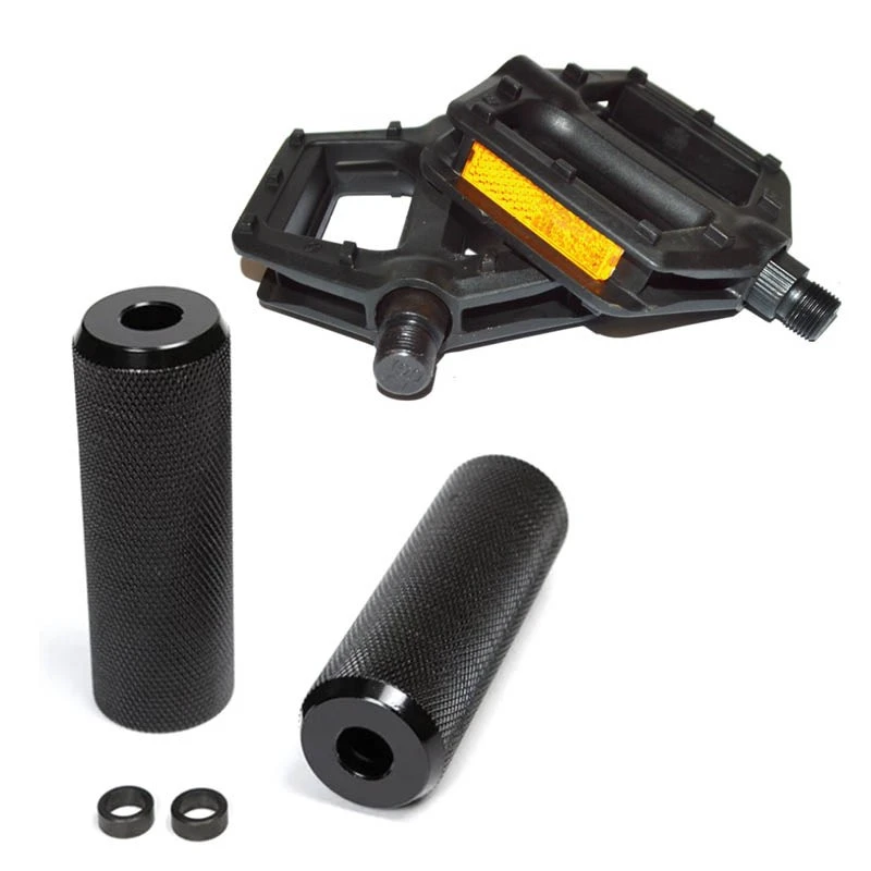 Pack Pédales PC+ Pegs Aluminium Noirs - Wheeling Bike 1 Pack Pédales PC+ Pegs Aluminium Noirs - Wheeling Bike