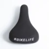 Selle BIKELIFE Noire Logo Blanc