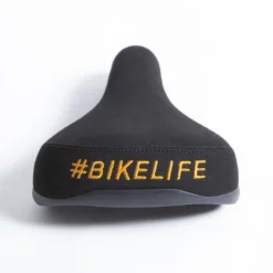 Selle BIKELIFE Noire Logo Orange 7 Selle BIKELIFE Noire Logo Orange -France Vélo Soldes 2024 selle bikelife noire logo orange 3