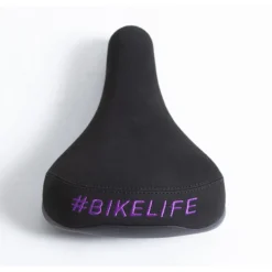 Selle BIKELIFE Noire Logo Violet