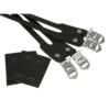 Straps Double BLB Cuir Pour Fixie Ou Vélo à Pignon Fixe - Noirs
