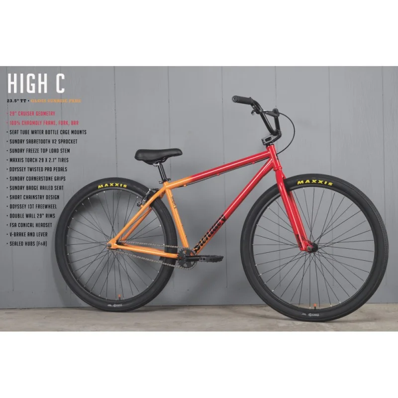 SUNDAY BIKE 29' HIGH C 2021 Gloss Sunset Fade 2 SUNDAY BIKE 29' HIGH C 2021 Gloss Sunset Fade – Image 2